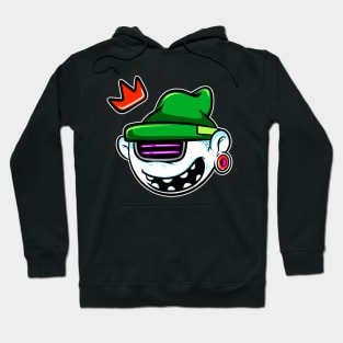 white head cartoon Hoodie